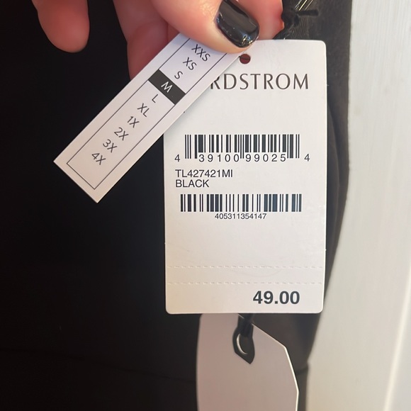 NWT Simple scoop-neck black midi dress - Picture 4 of 4